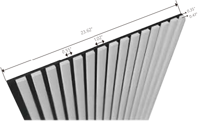 Painel de absorção de som de madeira